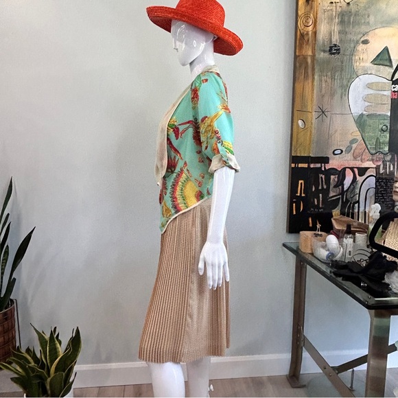 Club Monaco Micro Pleated Drop Waist Midi Skirt - Picture 4 of 10